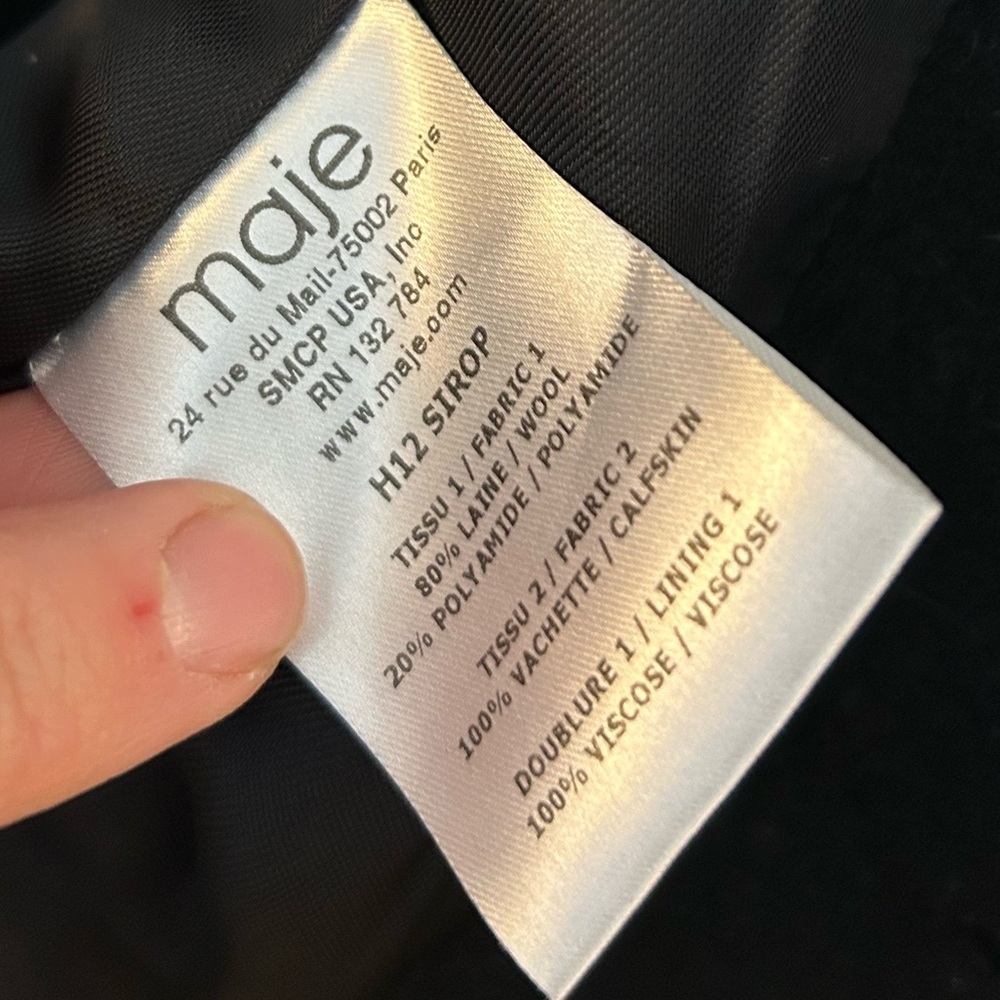 Maje Sirop Wool Coat, size “2” (US6) - Picture 11 of 11